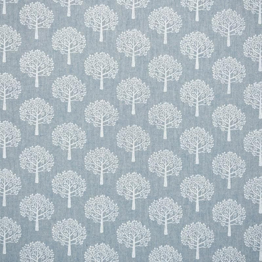 Sky Blue Mulberry Tree Tablecloth: Linen Look, Handmade in UK