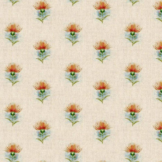 Scottish Highland Thistle Linen Look Tablecloth: Handmade in UK