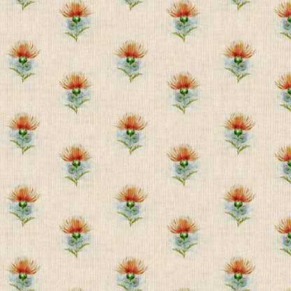 Scottish Highland Thistle Linen Look Tablecloth: Handmade in UK