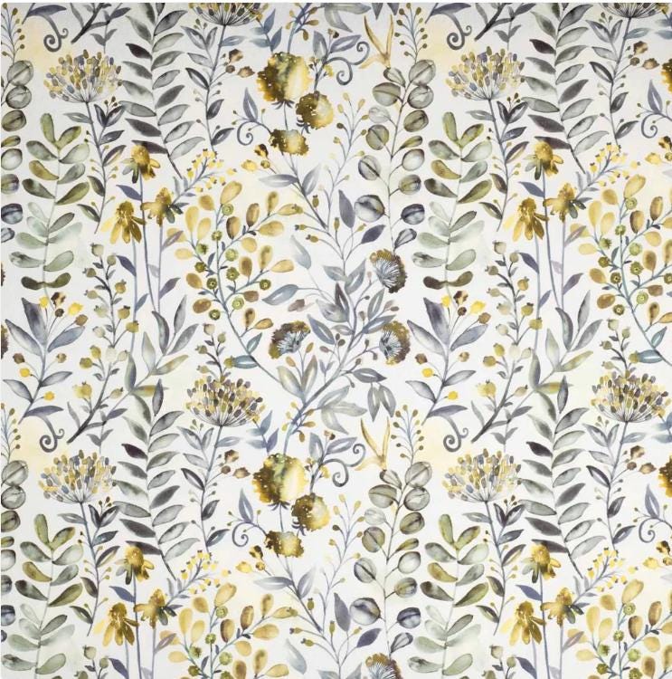 Wildflower Floral Tablecloth , Ashley Wilde Whitwell Buttercup , Handmade UK