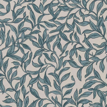 Leaf Elegance Entwistle Teal Cushion Cover , Leaves Throw Pillow , Handmade UK
