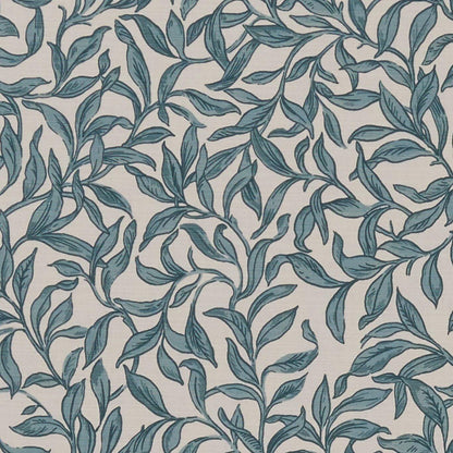 Leaf Elegance Entwistle Teal Cushion Cover , Leaves Throw Pillow , Handmade UK