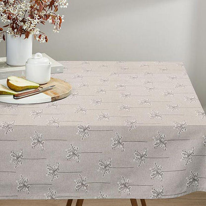 Dandelions Natural Tablecloth , Bear Claw Table cloth , Round Oval Rectange