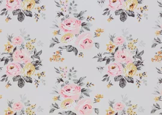 Cath Kidston Vintage Rose Cushion Cover, Handmade Cotton Throw Pillow
