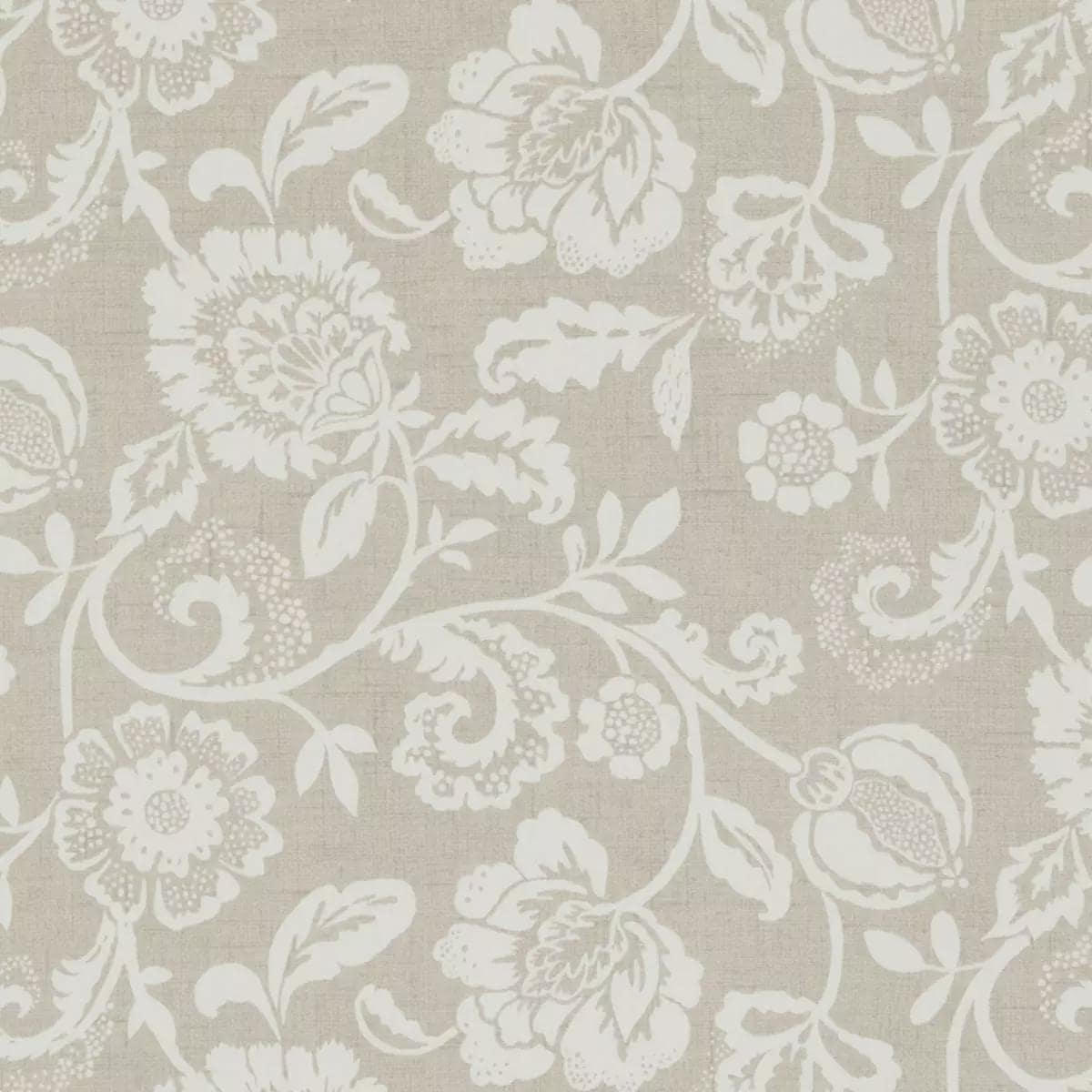 Eliza Tapestry Floral Cushion Cover , Natural Beige Cotton Throw Pillow , Handmade UK