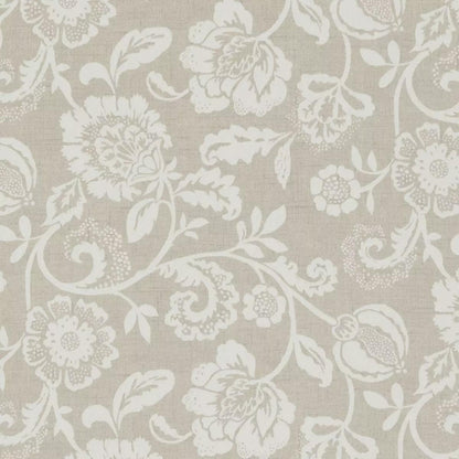 Eliza Tapestry Floral Cushion Cover , Natural Beige Cotton Throw Pillow , Handmade UK