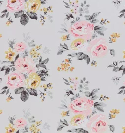 Cath Kidston Vintage Rose Cushion Cover, Handmade Cotton Throw Pillow