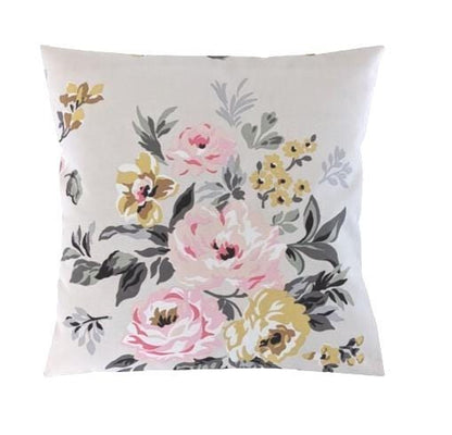 Cath Kidston Vintage Rose Cushion Cover, Handmade Cotton Throw Pillow