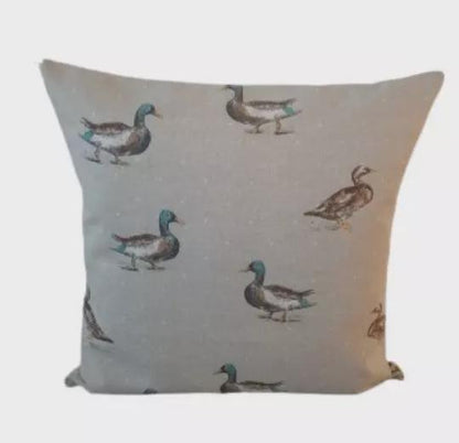 Mallard Duck Natural Beige Cushion Cover , Throw Pillow , Scatter Cushions , Cushion Cover UK