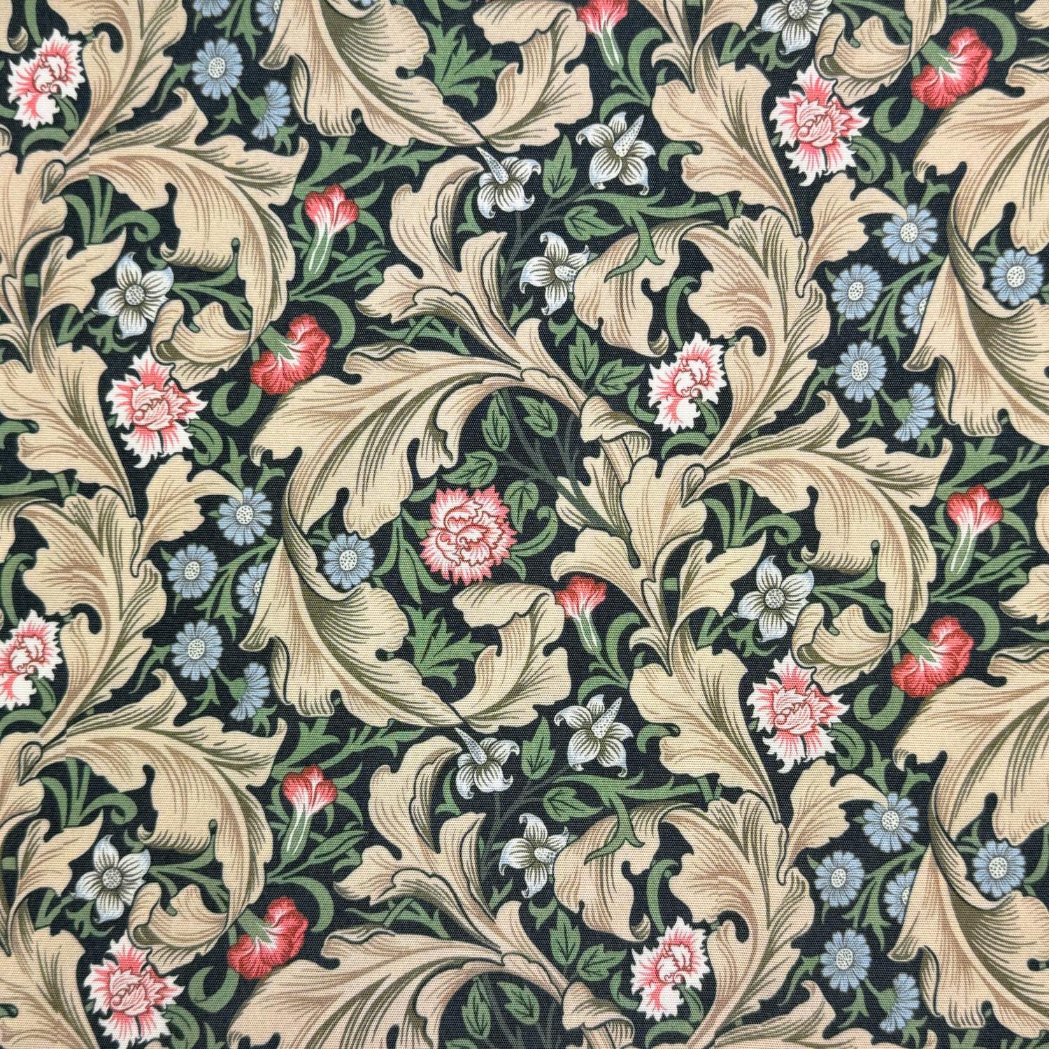 William Morris Coated Tablecloth Leicester Forest Green , Outdoor Water Resistant Table Cloth , Round Oval Rectangle , Handmade in UK