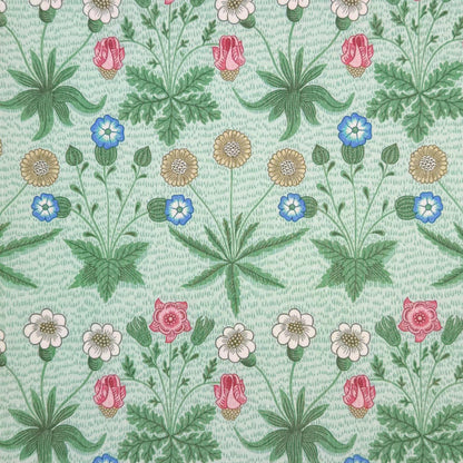 William Morris Coated Tablecloth Daisy Duck Egg , Outdoor Water Resistant, Round Oval Rectangle , Handmade in UK