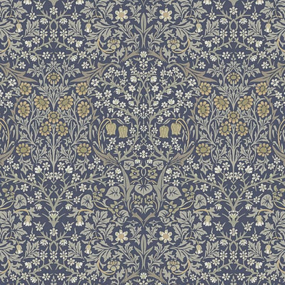 William Morris Coated Tablecloth Blackthorne River , Water Resistant Teflon Coated , Round Oval Rectangle Table Cloth
