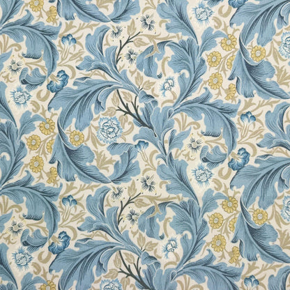 William Morris Coated Tablecloth Leicester Moonlight Azure , Outdoor Water Resistant Table Cloth , Round Oval Rectangle , Handmade in UK