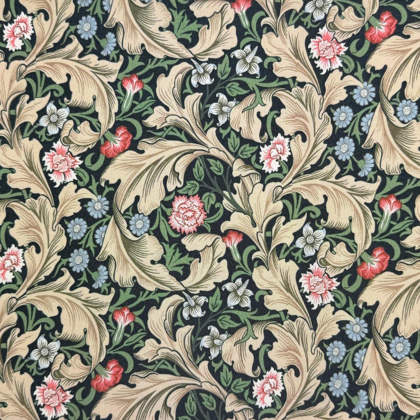 William Morris Coated Tablecloth Leicester Forest Green , Outdoor Water Resistant Table Cloth , Round Oval Rectangle , Handmade in UK
