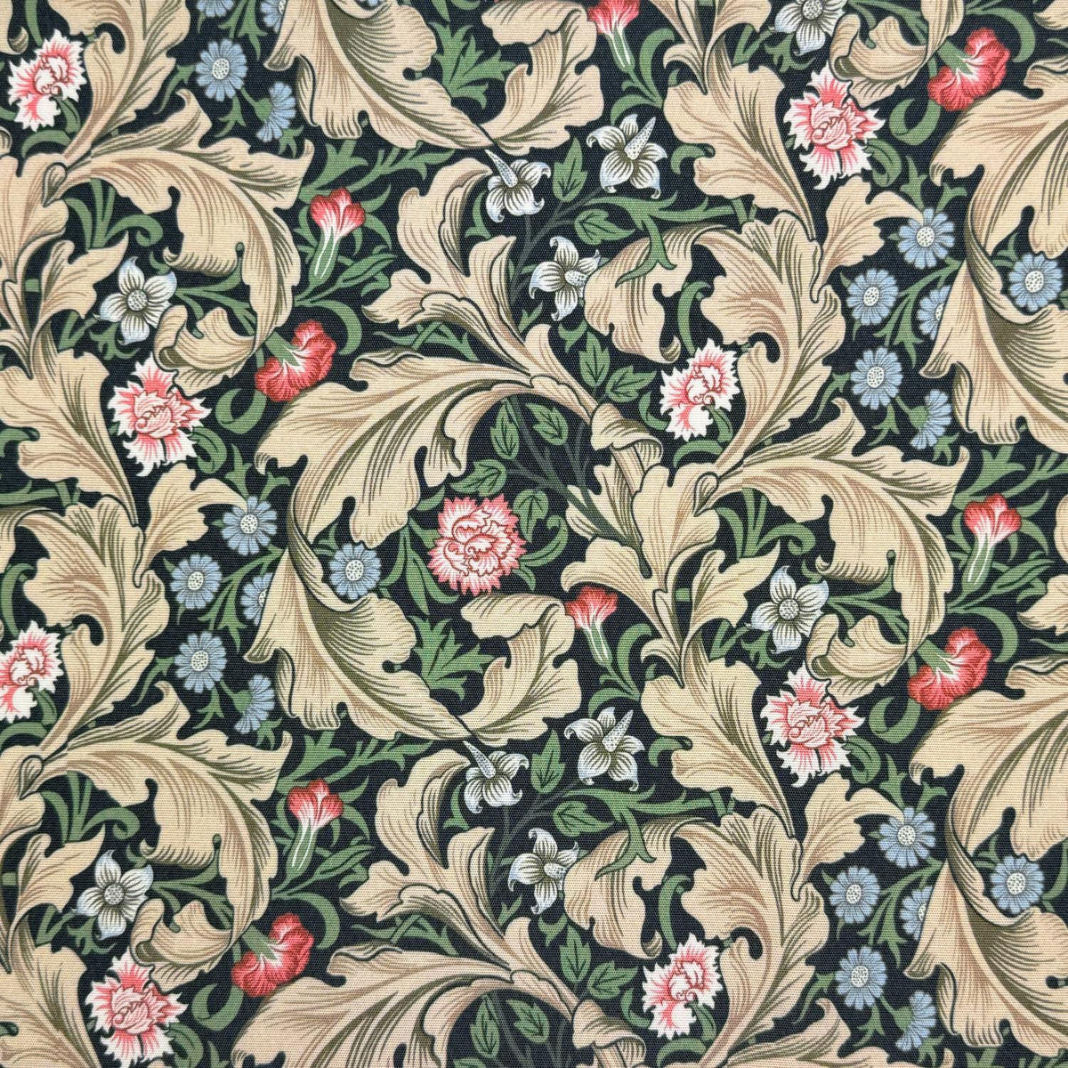 William Morris Coated Tablecloth Leicester Forest Green , Outdoor Water Resistant Table Cloth , Round Oval Rectangle , Handmade in UK