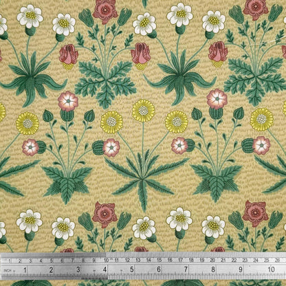 William Morris Coated Tablecloth Putty Natural Green , Outdoor Water Resistant Table Cloth , Round Oval Rectangle , Handmade in UK