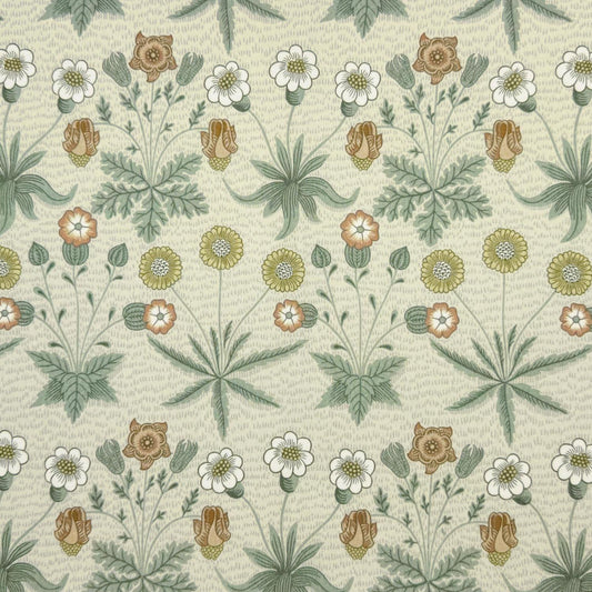 William Morris Coated Tablecloth Daisy Pebble , Outdoor Water Resistant Table Cloth , Round Oval Rectangle , Handmade in UK
