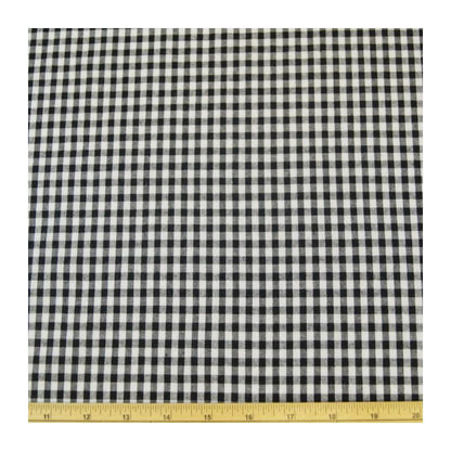 Black Gingham Tablecloth: Handmade Cotton Check Tablecloth