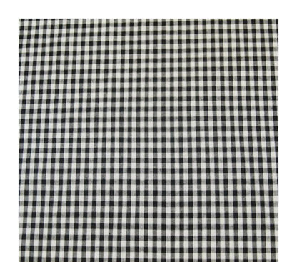 Black Gingham Tablecloth: Handmade Cotton Check Tablecloth