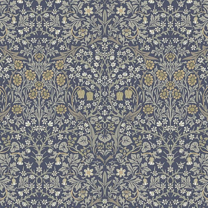 William Morris Coated Tablecloth Blackthorne River , Water Resistant Teflon Coated , Round Oval Rectangle Table Cloth