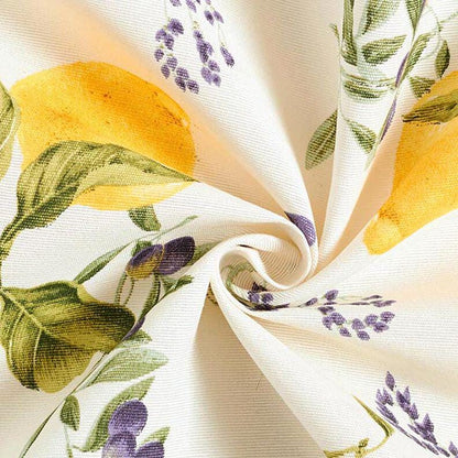 Lemons Tablecloth , Cotton Round Oval Rectangle , Handmade UK
