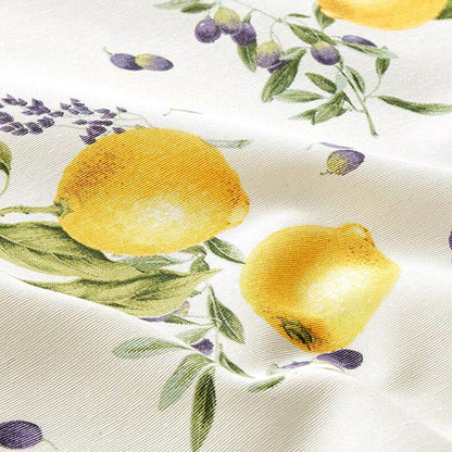 Lemons Tablecloth , Cotton Round Oval Rectangle , Handmade UK