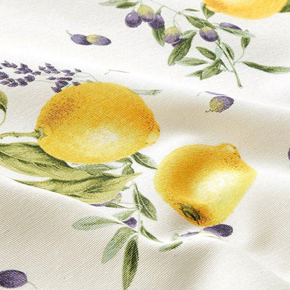 Lemons Tablecloth , Cotton Round Oval Rectangle , Handmade UK