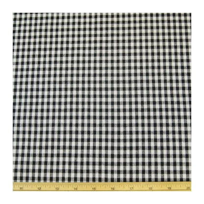 Black Gingham Tablecloth: Handmade Cotton Check Tablecloth