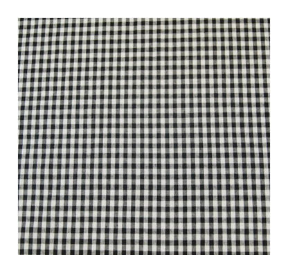 Black Gingham Tablecloth: Handmade Cotton Check Tablecloth
