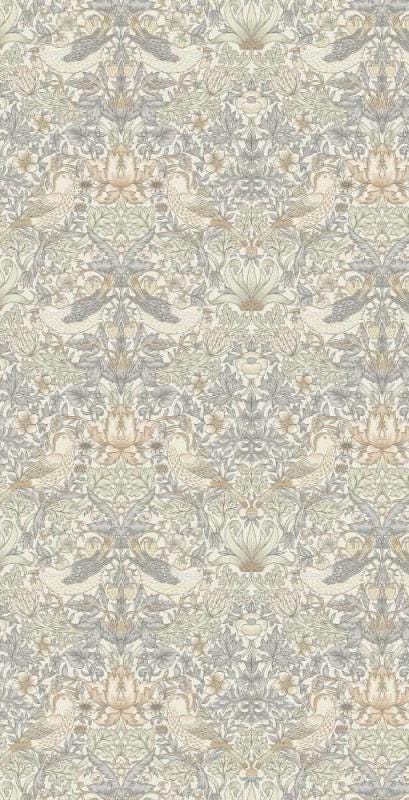 William Morris Table Runner Strawberry Thief Natural , Cotton Napkins , Birds Table Runner , Table Decoration , Various Size