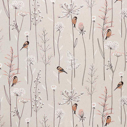 Birds and Twigs Tablecloth: Cotton Linen Look, Handmade in UK