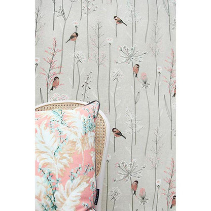 Birds and Twigs Tablecloth: Cotton Linen Look, Handmade in UK