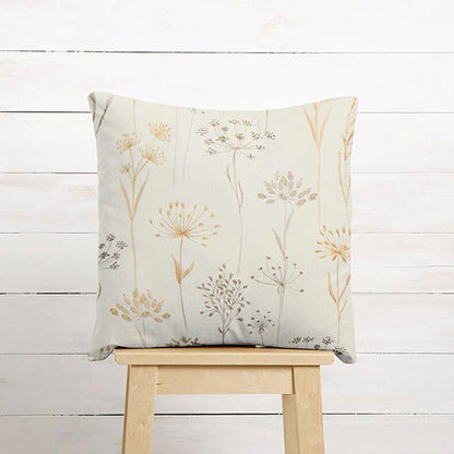 Dandelions Floral Tablecloth , Dried Flowers Light Beige Tablecloth , Round Oval Rectangle Tablecloth