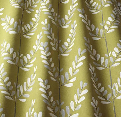 Scandi Sprig Kiwi Tablecloth , Leaf Leaves Tablecloth , Round Oval Rectangle Tablecloth