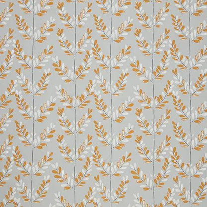 Tangerine Leaf Tablecloth, Scandi Sprig Design, Handmade Cotton