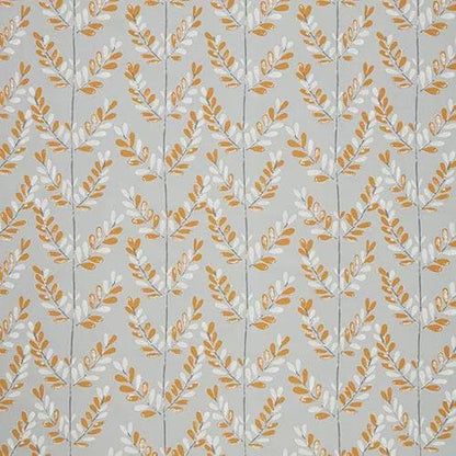 Tangerine Leaf Tablecloth, Scandi Sprig Design, Handmade Cotton