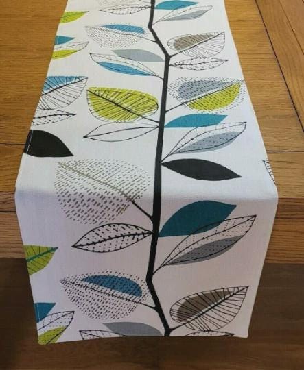 Autumn Leaf Table Runner , Scandi Leaves Table Runner , Fall Leaf Table Runner , Table Decoration , Various Size