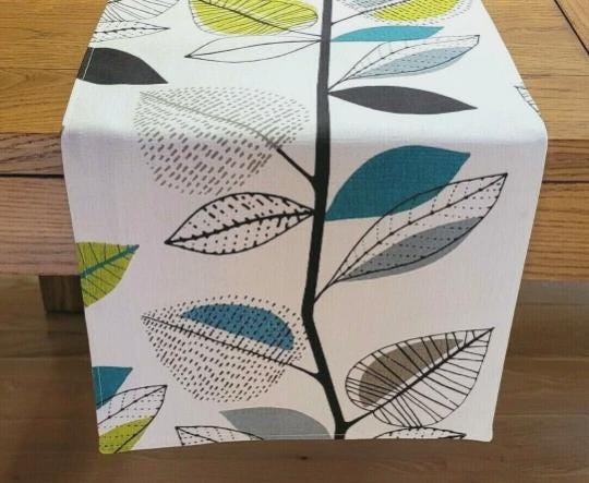 Autumn Leaf Table Runner , Scandi Leaves Table Runner , Fall Leaf Table Runner , Table Decoration , Various Size