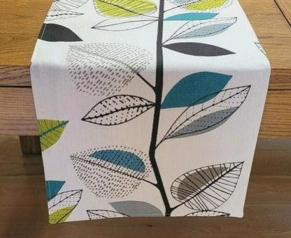 Autumn Leaf Table Runner , Scandi Leaves Table Runner , Fall Leaf Table Runner , Table Decoration , Various Size