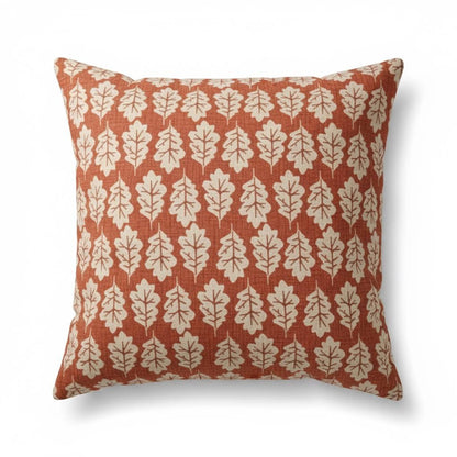 Autumn Leaf Great Oak Paprika Orange Cushion Cover , Throw Pillow , Scatter Cushions , Cushion Cover UK