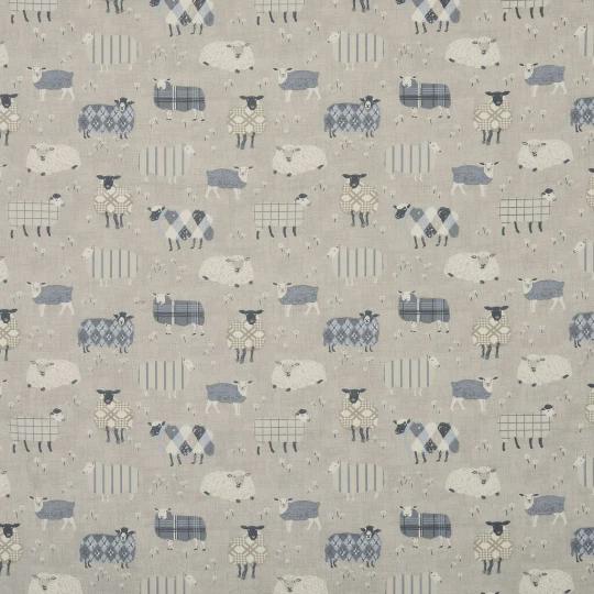 Baa Baa Sheep Beige Grey Charcoal Cushion Cover