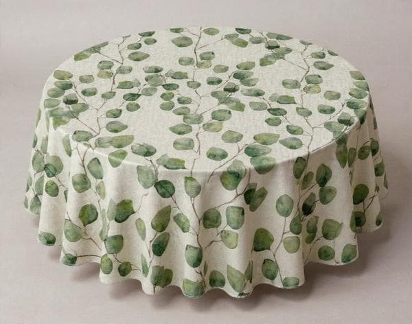 Green Leaves Tablecloth , Eucalyptus Tree Tablecloth , Round Tablecloth , Square Tablecloth , Rectangle Square Tablecloth UK