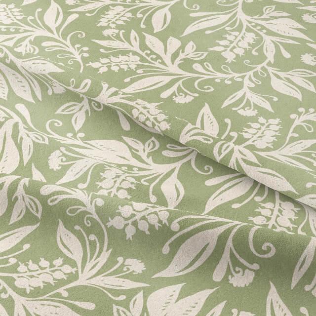 Berry Clusters Leaves Floral Sage Green Cushion Cover , Throw Pillow , Scatter Cushions , Cushion Cover UK