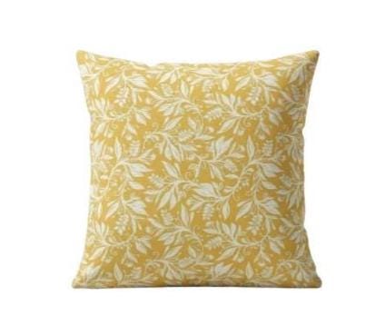 Berry Clusters Leaves Floral Ochre Yellow Cushion Cover , Throw Pillow , Scatter Cushions , Cushion Cover UK