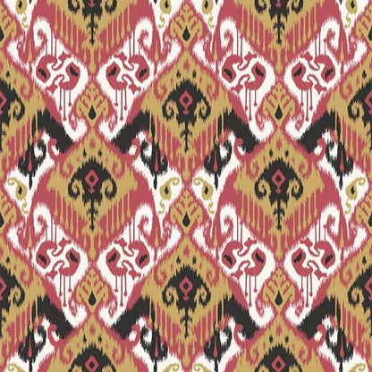 Ikat Geometric Salsa Cushion Cover