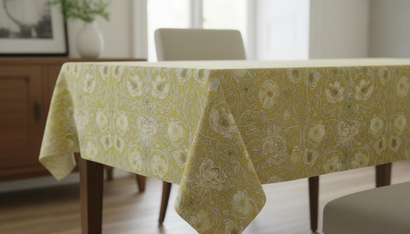 William Morris Ophelia Floral Tablecloth, Handmade UK