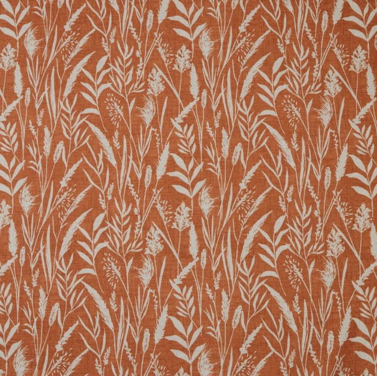 Wild Grasses Clementine Orange Tablecloth , Round Oval Rectangle , Handmade UK