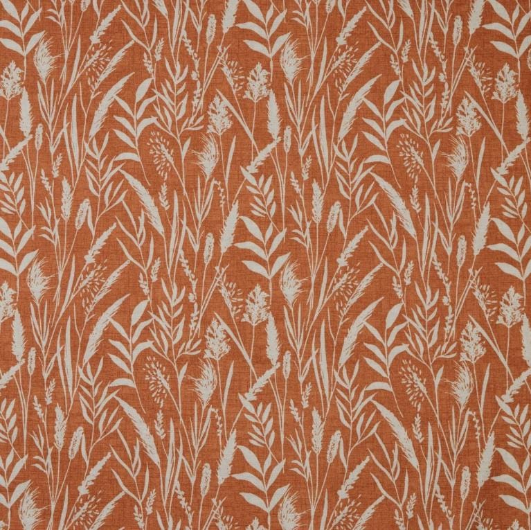 Wild Grasses Clementine Orange Tablecloth , Round Oval Rectangle , Handmade UK