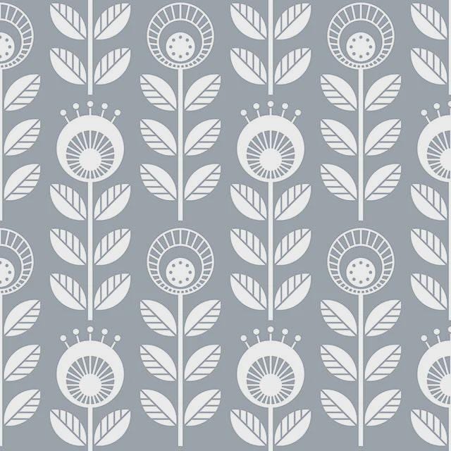 Scandi Dandelion Floral Cotton Tablecloth , Round Oval Rectangle Table Cloth , Handmade UK