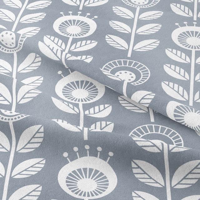 Scandi Dandelion Floral Cotton Tablecloth , Round Oval Rectangle Table Cloth , Handmade UK